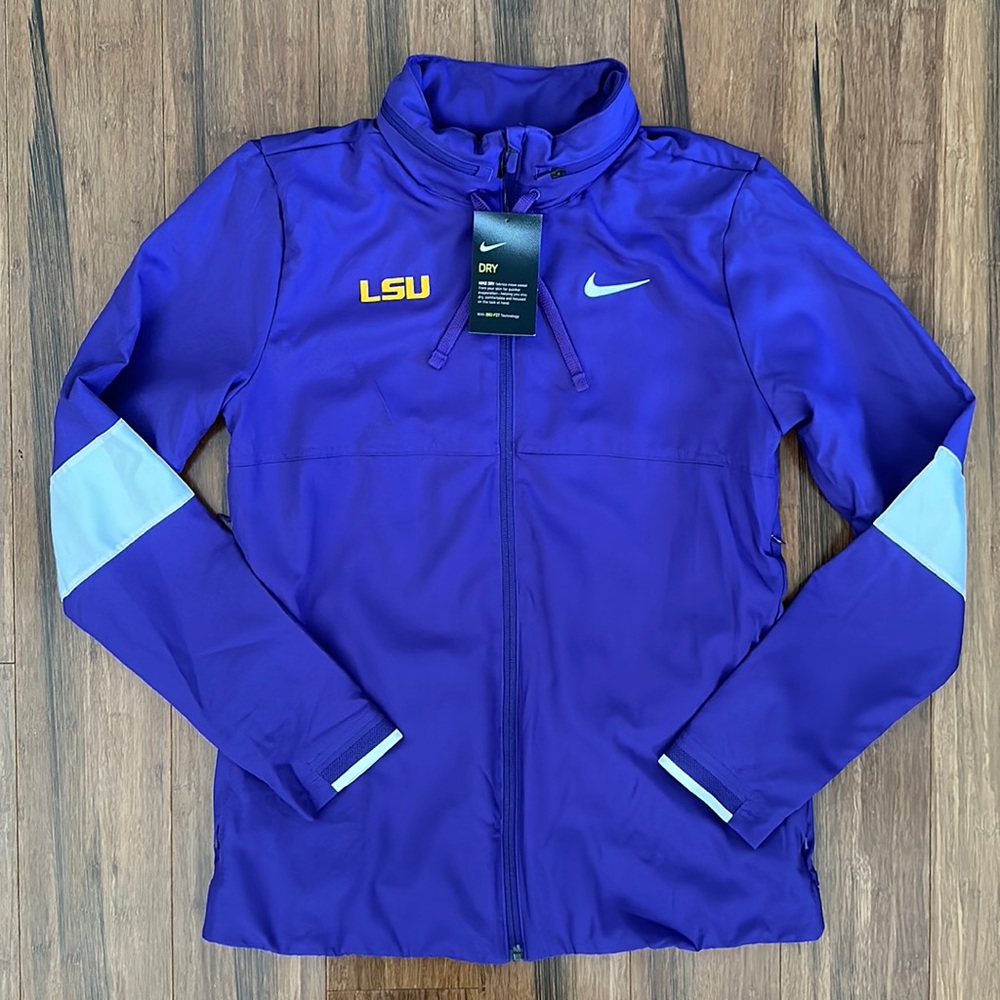 Women’s Nike DRI-FIT LSU Tigers Full Zip Practice Jacket - Brand New With Tags!
